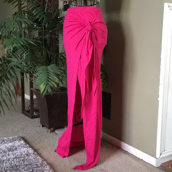 ✨NEW LIST✨Side Tie Front Slit Half Lined Wrap Maxi - Picture 4 of 6